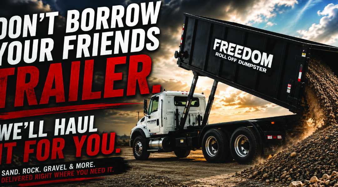 Need Sand, Rock, or Gravel Delivered? We Make It Easy.